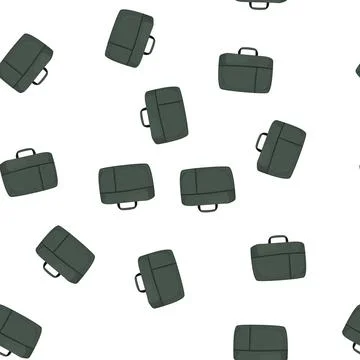 Pattern work briefcase color icon vector Stock Illustration