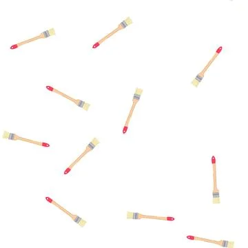 Pattern work brush paint tool cartoon vector イラスト素材