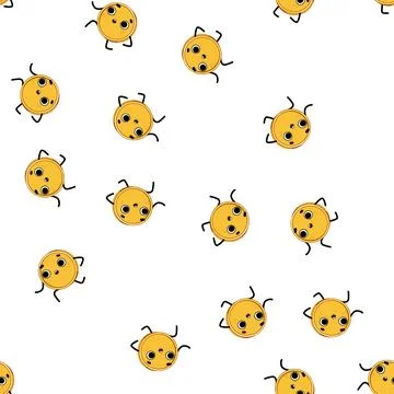 Pattern work coin character cartoon vector Stockillustratie