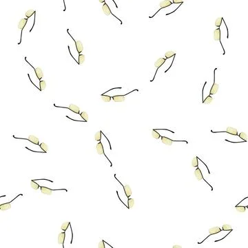Pattern work computer glasses cartoon vector イラスト素材