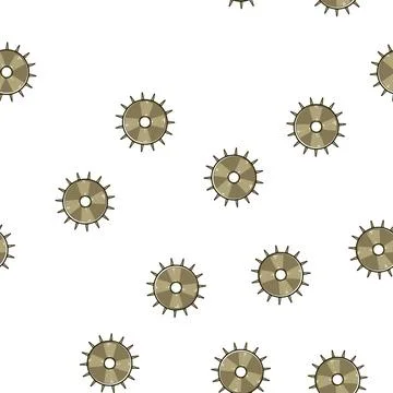 Pattern work gear cartoon vector Stock Illustration