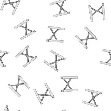 Pattern work laptop stand cartoon vector Stockillustratie
