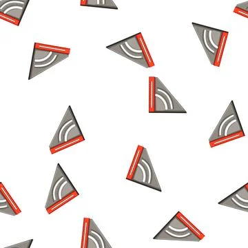 Pattern work ruler builder cartoon vector Stock Illustration