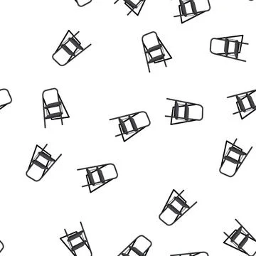 Pattern work step ladder safety cartoon vector Stock Illustration