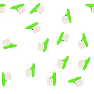 Pattern worker chemical spill cartoon vector Stock Illustration