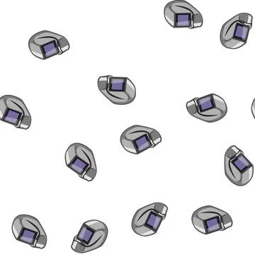 Pattern worker helmet welding cartoon vector Stock Illustration