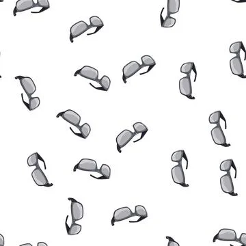 Pattern worker safety glasses cartoon vector Illustrazione stock