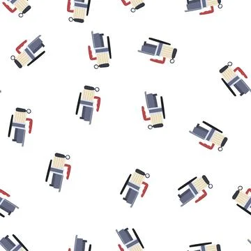 Pattern worker vacuum pump cartoon vector 스톡 일러스트