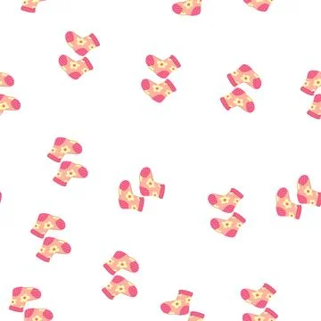 Pattern worksheet toddler socks cartoon vector 스톡 일러스트