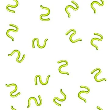 Pattern worm jelly candy cartoon vector Stock Illustration