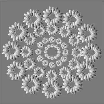 The pattern of wreaths Stock Illustration