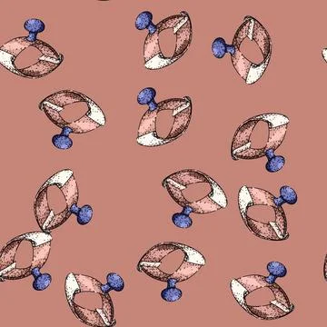 Pattern writing ink blotter sketch hand drawn Stock Illustration