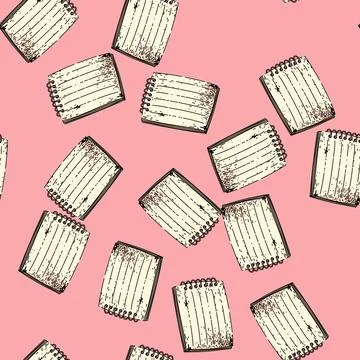 Pattern writing notepad sketch hand drawn イラスト素材