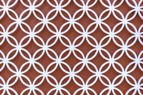 Pattern of wrought iron gate element Stock Photos