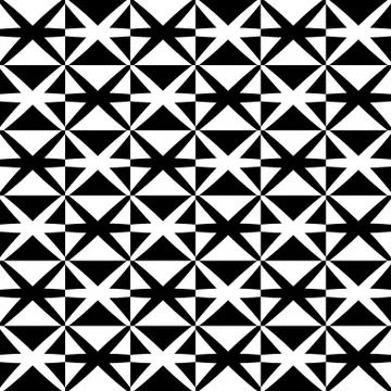 Pattern with X shapes for your design. Abstract monochrome vector background Illustrazione stock