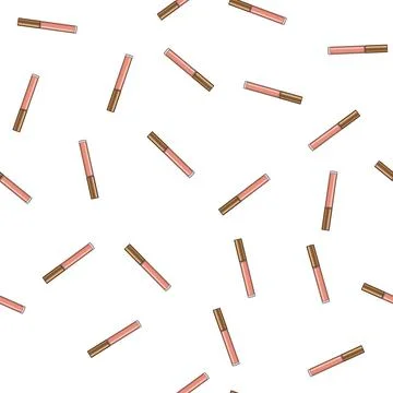 Pattern y lip gloss cartoon vector Stock Illustration