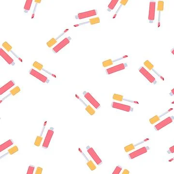 Pattern y lip gloss cartoon vector 스톡 일러스트