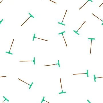 Pattern yard rake cartoon vector イラスト素材