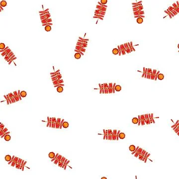 Pattern year chinese firecracker cartoon vector 스톡 일러스트