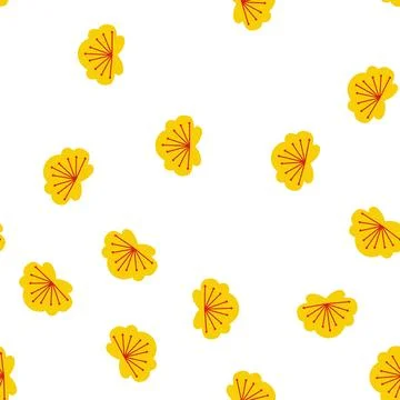 Pattern year chinese flower cartoon vector Stock Illustration