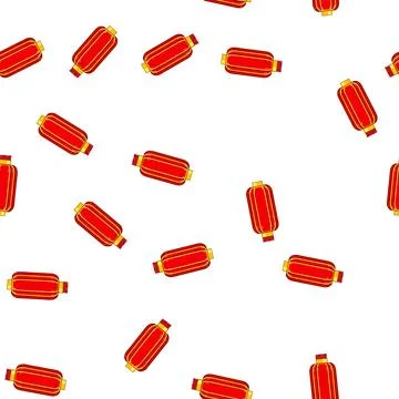 Pattern year chinese lamp cartoon vector イラスト素材