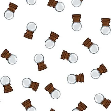 Pattern year snow ball cartoon vector Stock Illustration