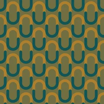 Pattern from yellow and blue on green seamless background. Stock Illustration