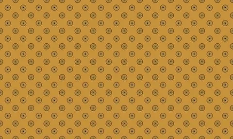 Pattern of yellow and purple circles on brown background Stock Illustration