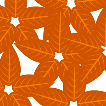 Pattern of yellow autumn leaves Illustrazione stock