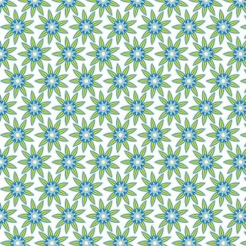 .Pattern - yellow-blue geometric pattern of winds with long scones. Stock Illustration