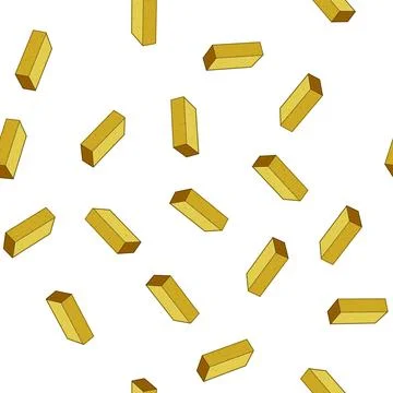 Pattern Yellow brick isolated construction material element Stock Illustration