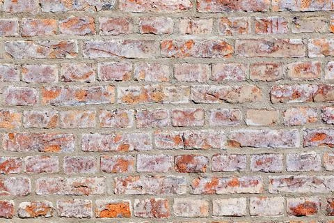 Pattern of yellow brick wall 스톡 사진