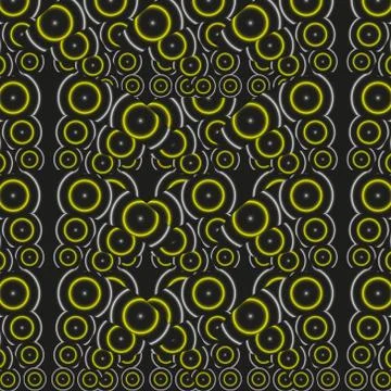 Pattern of yellow circles Stock Illustration