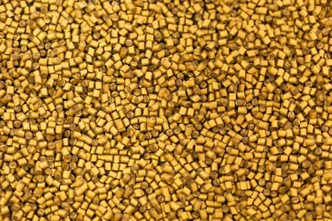 Pattern of yellow colored polymers Stock Photos