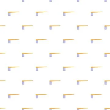 Pattern of yellow diving boards for swimming Stock Illustration