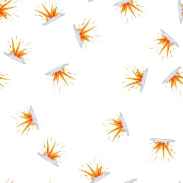 Pattern yellow explosion effect cartoon vector イラスト素材