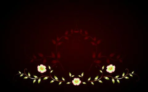 Pattern yellow flowers on a brown base. EPS10 vector illustration Illustrazione stock