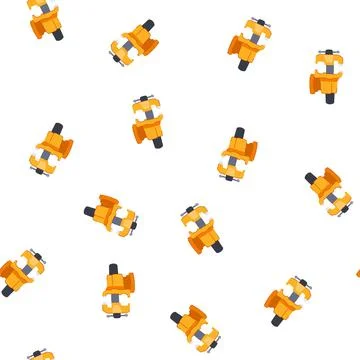 Pattern yellow machine vice tool for workshop and industrial tasks Stock Illustration
