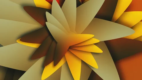 Pattern of Yellow Orange Green color rectangle swirl to glow geometry Stock Footage 163973481