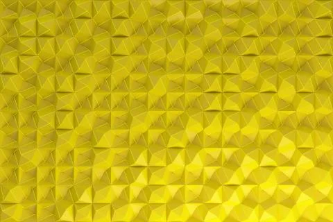 Pattern of yellow pyramid shapes Stock Illustration