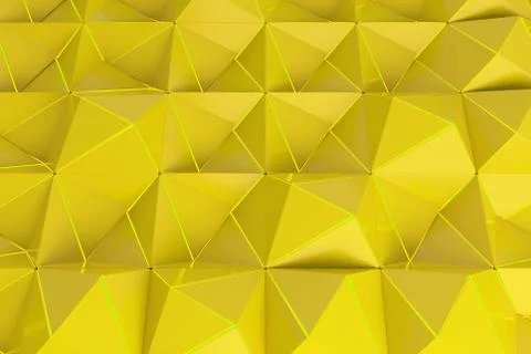 Pattern of yellow pyramid shapes Stock Illustration