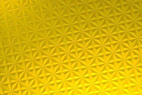Pattern of yellow pyramid shapes Stock Illustration