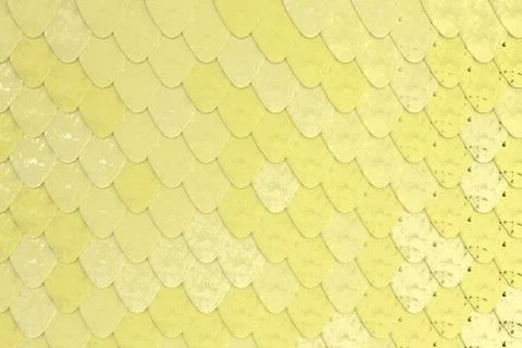 Pattern of yellow rounded roof tiles Illustrazione stock