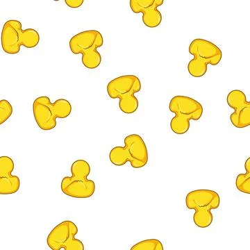 Pattern Yellow rubber duck toy with a playful expression Stock Illustration
