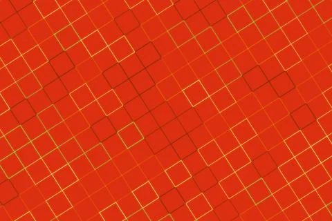 Pattern of yellow squares on red background 스톡 일러스트