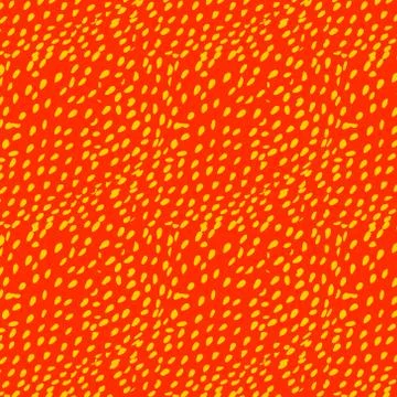 Pattern with yellow strawberry seeds on a red Stock Illustration