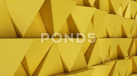 Pattern of yellow triangle prisms 스톡 일러스트