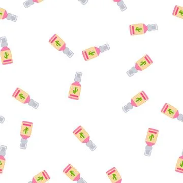 Pattern young dry skin cream cartoon vector Ilustración de archivo