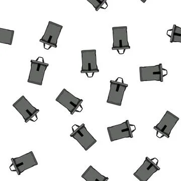 Pattern young photo camera backpack cartoon vector Stock Illustration