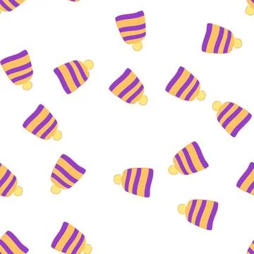 Pattern young winter hat kid cartoon vector イラスト素材
